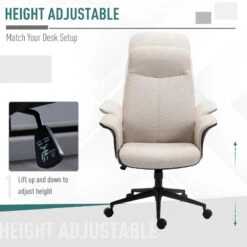 Vinsetto High Back Fabric Office Chair -Office Supermarket Store vinsetto high back fabric office chair seating aosom 208814