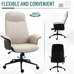 Vinsetto High Back Fabric Office Chair -Office Supermarket Store vinsetto high back fabric office chair seating aosom 365050