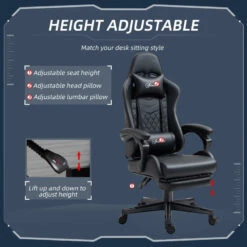 Vinsetto Racing Gaming Chair -Office Supermarket Store vinsetto racing gaming chair executive aosom 457266