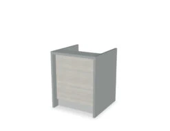 Vlade Modular Reception Desk -Office Supermarket Store vlade modular reception desk reception desk mdd 920mm aluminium acacia 798770