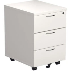 White Mobile Under Desk Pedestal -Office Supermarket Store white mobile under desk pedestal pedestals tc group white 3 drawers 631378