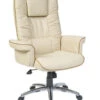 Windsor Cream Bonded Leather Office Chair