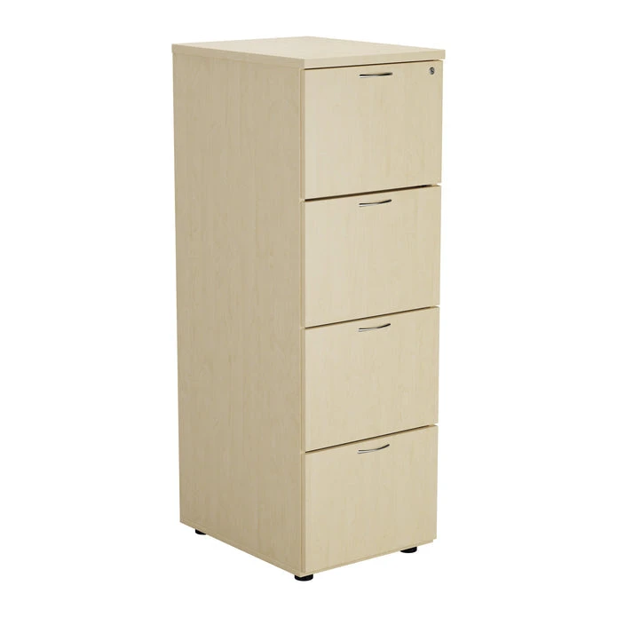 Wooden 4 Drawer Filing Cabinet 5 Wooden 4 Drawer Filing Cabinet - Image 5
