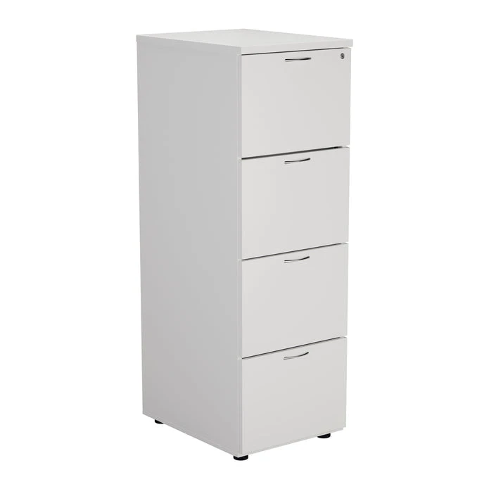 Wooden 4 Drawer Filing Cabinet 6 Wooden 4 Drawer Filing Cabinet - Image 6