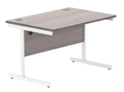 Workwise Office Desk Single Leg -Office Supermarket Store workwise office desk single leg desks tc group alaskan grey oak white 1200mm x 800mm 342038
