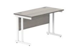 Workwise Rectangular Office Desk With Steel Double Upright Cantilever Frame -Office Supermarket Store workwise office rectangular desk with steel double upright cantilever frame furniture tc group 1200x600 alaskan oakwhite 547474