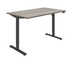 Workwise Sit Stand Desk -Office Supermarket Store workwise sit stand desk desks tc group grey oak black 1200mm x 800mm 395868