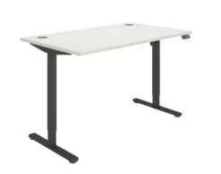Workwise Sit Stand Desk -Office Supermarket Store workwise sit stand desk desks tc group white black 1200mm x 800mm 603451