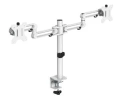 Workwise Twin Monitor Arm -Office Supermarket Store workwise twin monitor arm accessories tc group white 887595