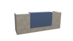 Z2 Medium Straight Reception Desk 30 Z2 Medium Straight Reception Desk -Office Supermarket Store z2 medium straight reception desk reception desk quadrifoglio 2050mm concrete pigeon blue 792218