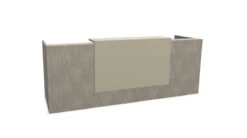 Z2 Medium Straight Reception Desk 36 Z2 Medium Straight Reception Desk -Office Supermarket Store z2 medium straight reception desk reception desk quadrifoglio 2050mm concrete silk grey 913029
