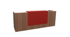 Z2 Medium Straight Reception Desk 33 Z2 Medium Straight Reception Desk -Office Supermarket Store z2 medium straight reception desk reception desk quadrifoglio 2050mm walnut flame red 678494