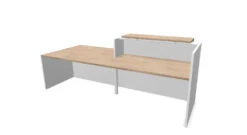 Z2 Straight Reception Desk With DDA -Office Supermarket Store z2 straight reception desk with dda reception desk quadrifoglio 368966